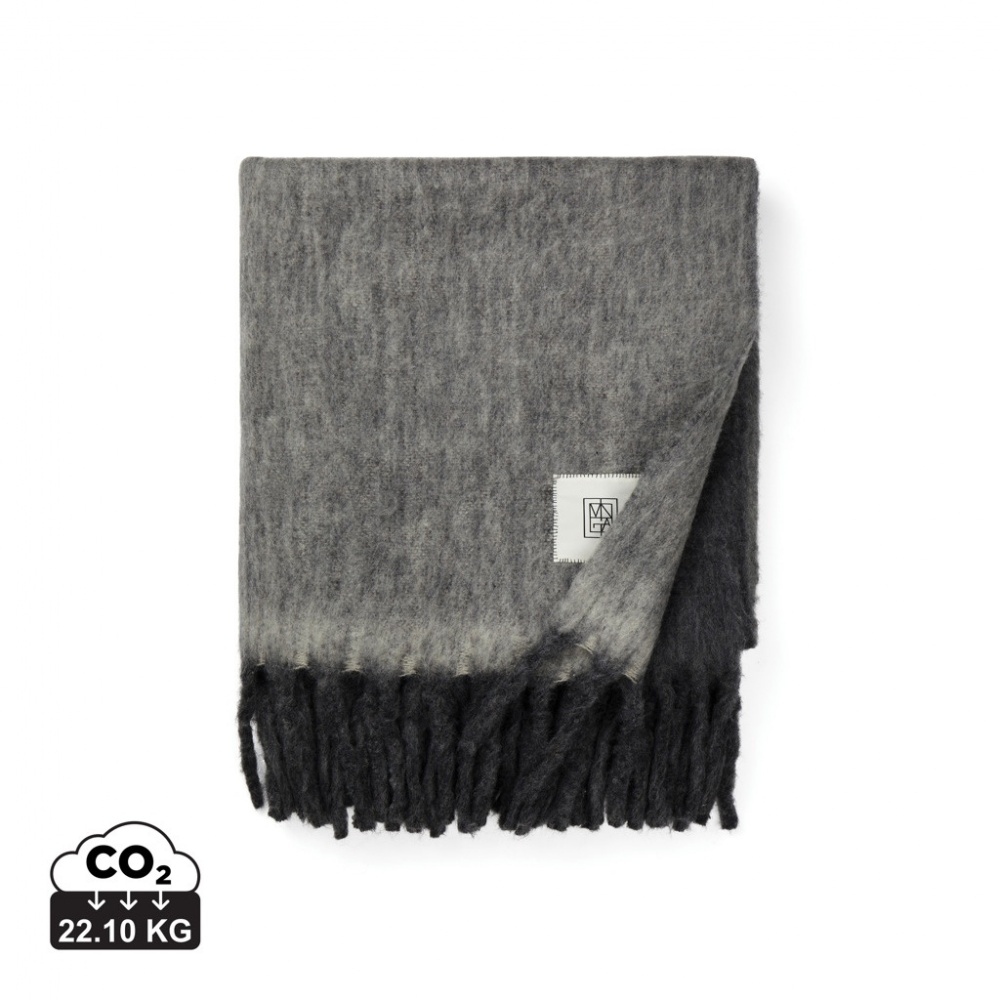 Logo trade business gift photo of: Vinga Saletto wool blend blanket